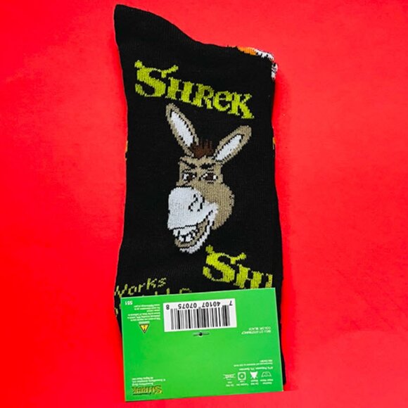 Mens Shrek Donkey and Puss in Boots Socks - Picture 6 of 6